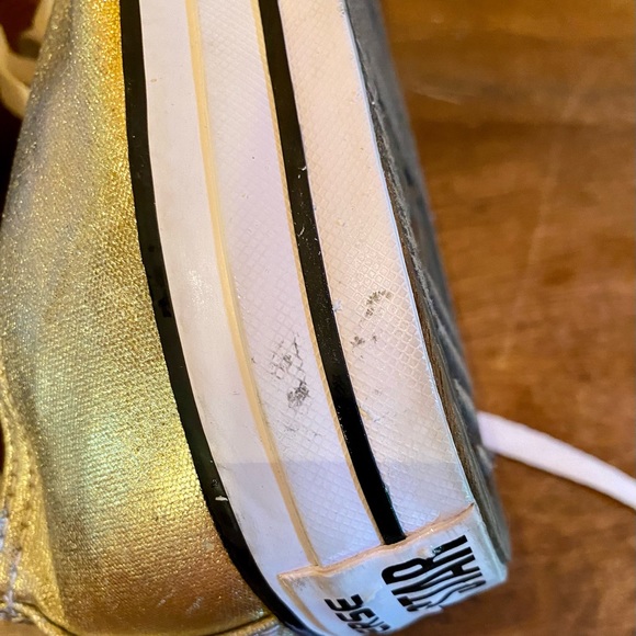 ⭐️CONVERSE METALLIC GOLD CTAS OX LOW TOP SNEAKER⭐️ - Picture 10 of 10